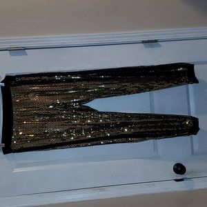 Gold and black joggers